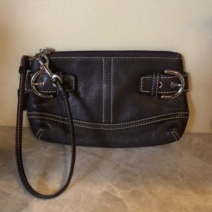 Coach Leather Wristlet Wallet